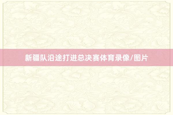 新疆队沿途打进总决赛体育录像/图片
