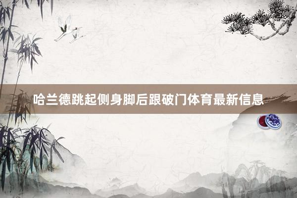 哈兰德跳起侧身脚后跟破门体育最新信息