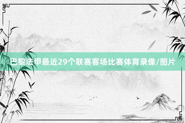 巴黎法甲最近29个联赛客场比赛体育录像/图片