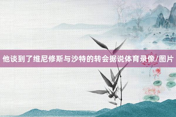 他谈到了维尼修斯与沙特的转会据说体育录像/图片
