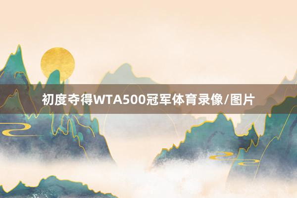 初度夺得WTA500冠军体育录像/图片